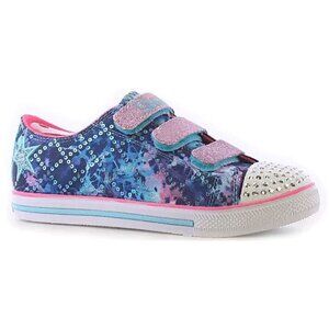 NEW Skechers Kids Twinkle Toes Chit Chat Dazzle Days Light Up Studded Sneakers